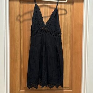 Adorable black backless dress free people